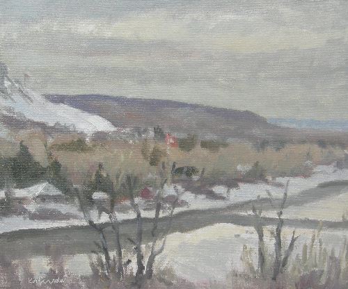 View of COP from Bowmont Park  10x12 
